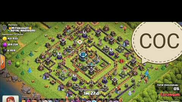 #COC death base town hall