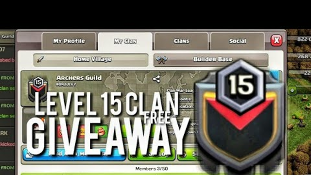 Level 15 Clan Giveaway in Clash of Clans | COC Free Clan Giveaway 2020
