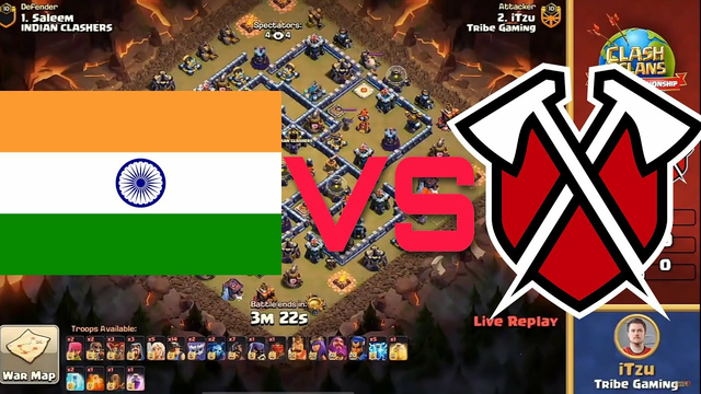 INDIAN CLASHERS VS TRIBE GAMING Clash Of Clans Tournament 2020 | Coc World championship 2020