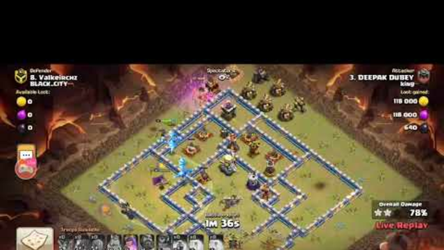 LIVE  CLASH OF CLANS WAR ATTACK