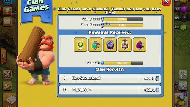 Collecting My Clan Games Rewards In Clash Of Clans (Clash Of Clans Short Gameplay)