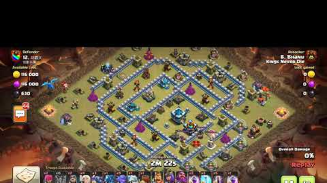 TH 12 Vs TH 13 3 star attack strategy | Bowler+Pekka | Clash of clans | #TeamCharlie