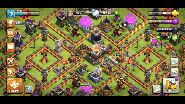 Jual akun COC TH 11 & 10 - Clash Of Clans Indonesia