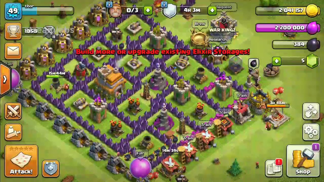 Clash of clans live visiting bases and attack