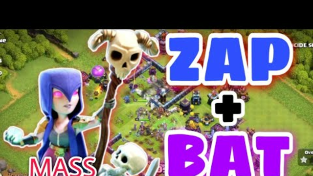 ZAP + BAT SPELL LEGEND LEAGUE ATTACK - MASS GOLEM WITCH Vs. TH13 | Clash of clans