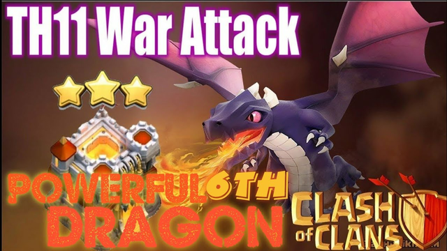 clash of clans || Best Clan War Attack 3 Star Mass Dragon Attack