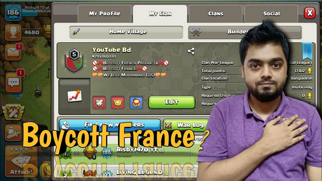 Boycott France from Clash of clans.