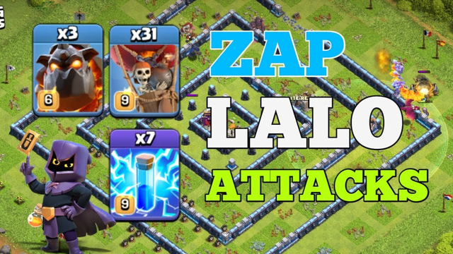'ZAP LALO' Th13 Lava Loon + 7 Lightning Spells Legend League Attacks 2020 Oct - Clash of Clans