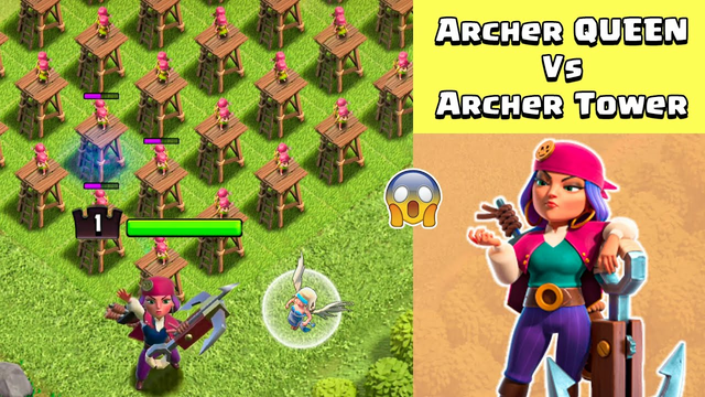 Archer Queen Vs Archer Tower Historical Battle | Clash Of Clans - COC