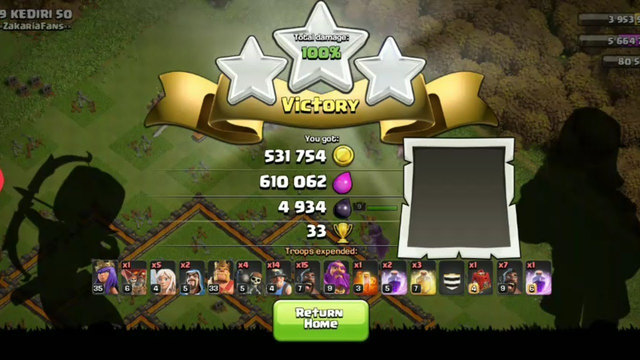 Clash of Clans practice goes right 3 Star hybrid strategy...