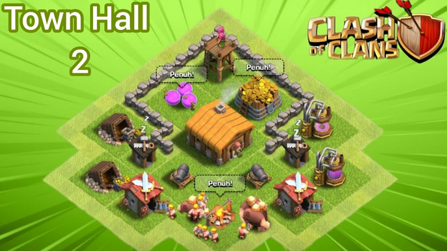 Base TH 2 Terkuat 2020|||clash of clans