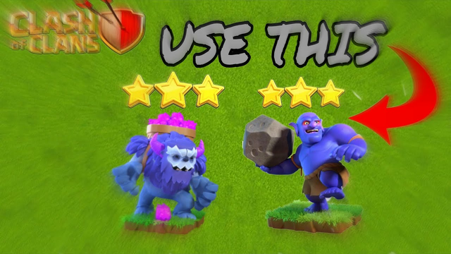 Unstoppable Th 13 attack strategy - Clash of clans 3 star any base in war with Yeti smash