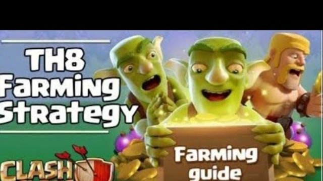 Th8 farming attack strategy without spell in (clash of clans)