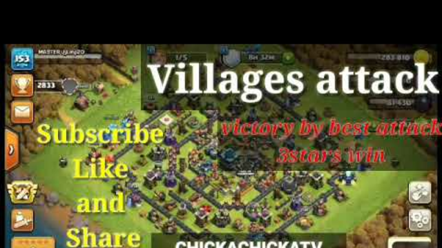 #26 CLASH OF CLANS ATTACK 3stars win by best attack jgbljr vs pugo.