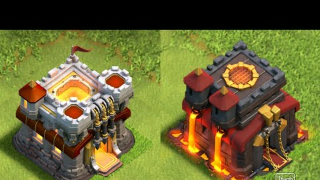 Th11+Th10 attacks from both Clash of Clans