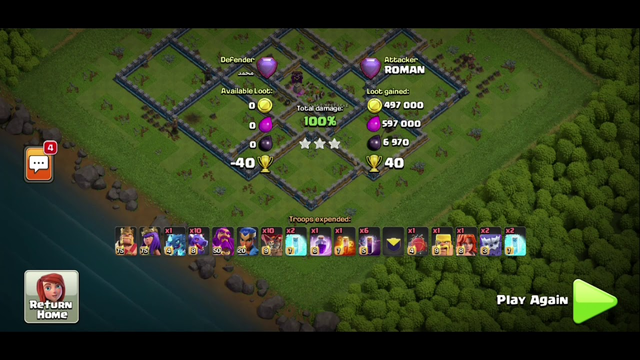 BEST DRAGBAT ATTACK STRATEGY IN TOWNHALL 13(TH13) -(DRAGON+BAT SPELL) ATTACK - CLASH OF CLANS(COC)