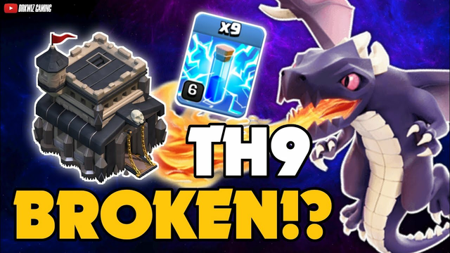 The most Overpowered Low Hero attack Strategy for TH9 | Zap Dragloon at TH9 | Clash of Clans