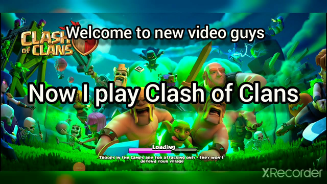 now I play Clash of Clans this is my Clash of Clans base