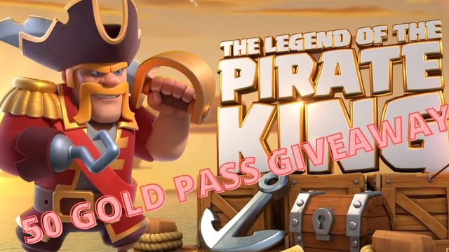 CLASH OF CLANS! 50 Gold Pass Giveaway Only Vuwars