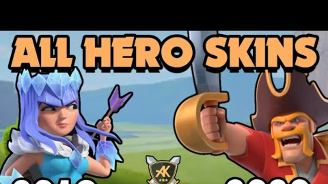 All 22 Hero Skin Compilation Clash Of Clans - Hero Skins COC