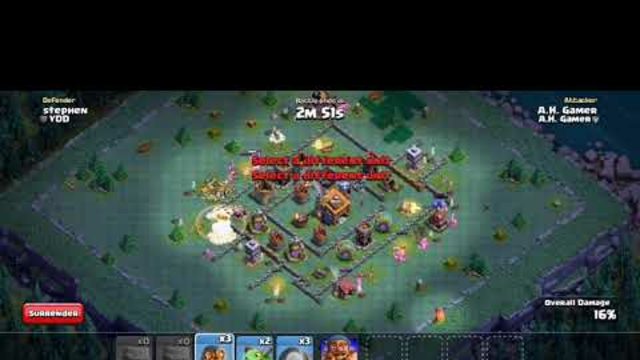 Clash of Clans. Builders base side Attacking