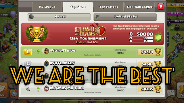 TIME TO VOTE FOR TRIBE GAMING + 10 GOLD PASSES GIVEAWAY - Clash Of Clans