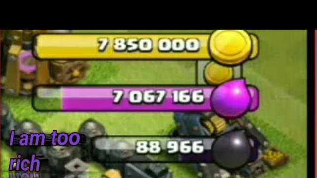 I am too rich because of...... | clash of clans