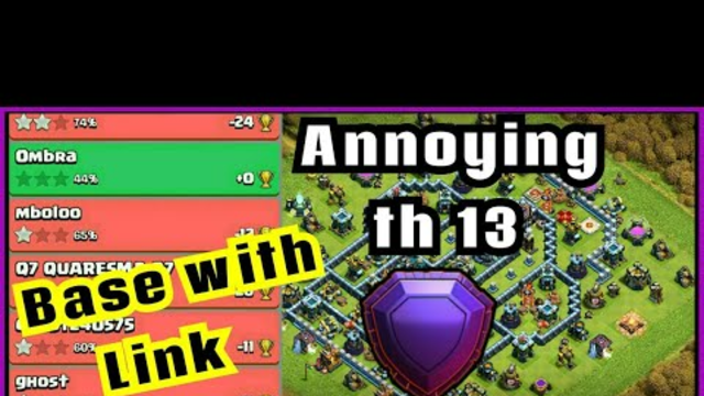 *ANTI 3s* Townhall 13 [ Th13 ] Legend League Base | With Base Link + Replays | Clash of Clans