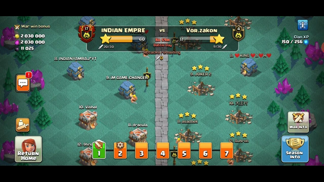LIVE CLASH OF CLANS  CWL ATTACKS IN CHAMP LEAGVE RESULTS  ??... #COC #MIRZARDOGAMING