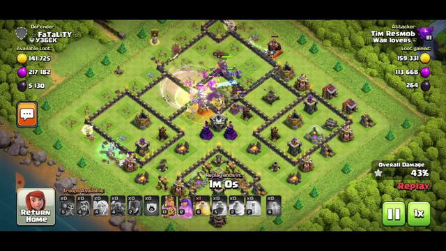 TH9 attack strategy - Witch Slap - 3 Stars - Clash of Clans