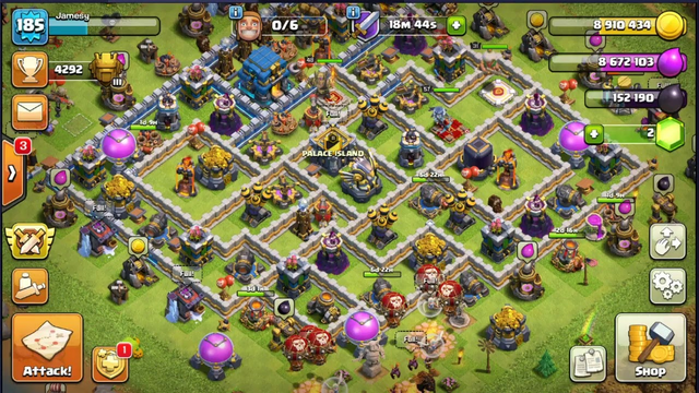 Playing Clash of Clans | TH11+ Join Palace Island | Comment Player Tag