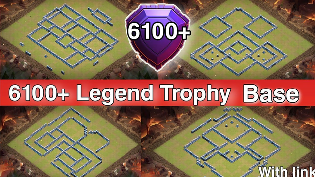 Top 5 Th13 6100+ Legend League Trophy Base With Copy Link | Clash Of Clans