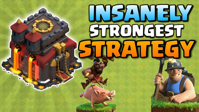 HYBRID STRATEGY TH 10 || STRONGEST STRATEGY EVER ||  #CLASHOFCLAN #COC