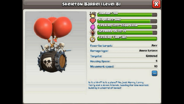 Clash of Clans - Skeleton Barrel | Special Troops Army Event | coc | #Shorts