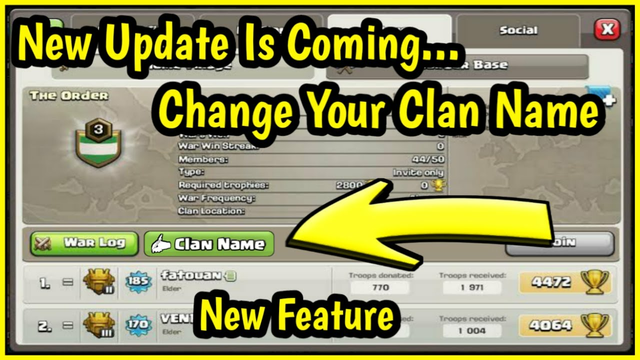 Change Clan Name - New Update - Winter Update in Coc - New Free Scenery , New Winter troop - Coc