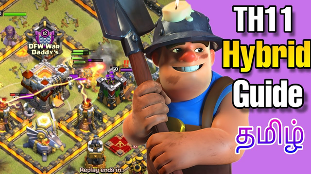 Townhall 11 Best Attack Strategy ( Hybrid ) 2020 || Clash of clans Tamil.