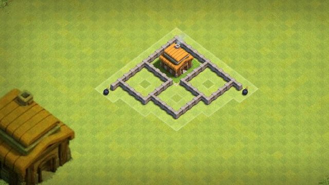 Clash of Clans New Town Hall 3 Hybrid Base #3