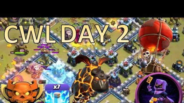 November CWL Day 2 | Crue War Using Zap Lalo To Get The Triples | Clash Of Clans
