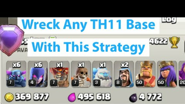 Unstoppable 6 Pekka + 6 Witch With Zap Quake | TH11 Legend Pushing Strategy // Clash of Clans