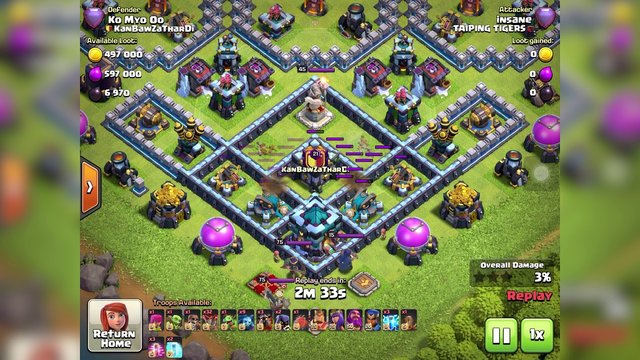Clash of Clans: TH13 zap lalo in Legend League (7 lightning)