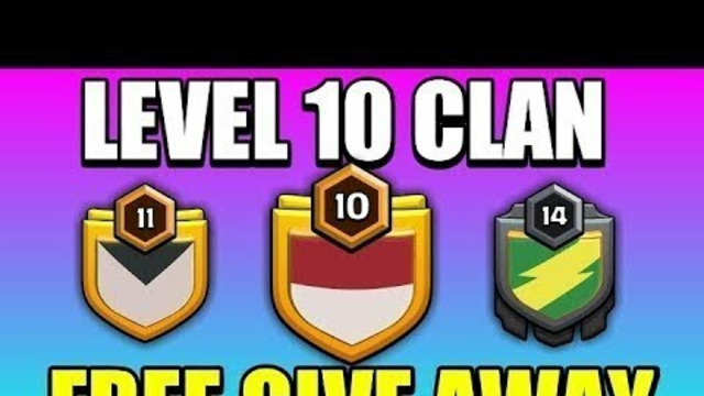 clash of clans level 7 clan live giveaway