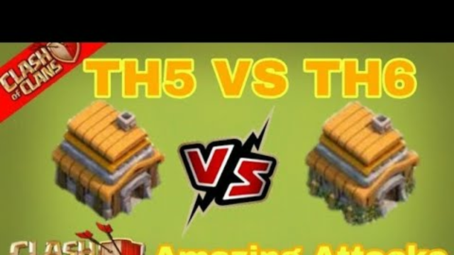 TH5 vs TH6 Amazing Attack| Clash Of Clans-COC