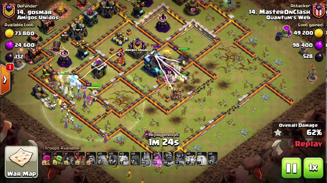 Zap Witch Slap! clash Of Clans |CWL Attack|