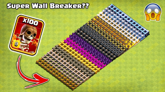 Super Wall Breaker vs All Walls Clash of Clans