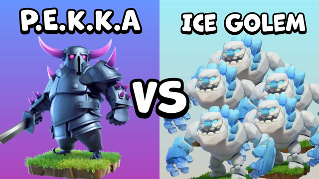 Every Level P.E.K.K.A VS Every Level Ice Golem | Clash of Clans