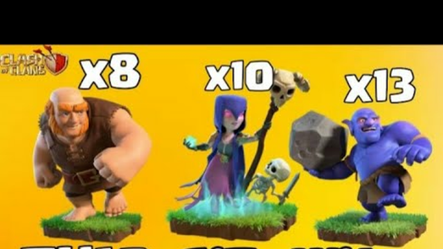 TH10 GiBoWitch WAR ATTACK STRATEGY (GIANT + BOWLERS + WITCH ) | CLASH OF CLANS