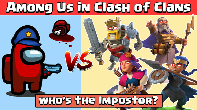 Impostor in Clash of Clans | 1 Max Hero Vs All Level 1 Hero | Clash of Clans | Among Us Gameplay