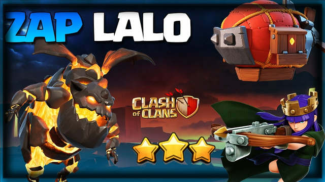 Craziest Attack Strategy At Th13 - Th13 Zap Lalo or Th13 Zap LavaLoon Attack - Clash of Clans Coc