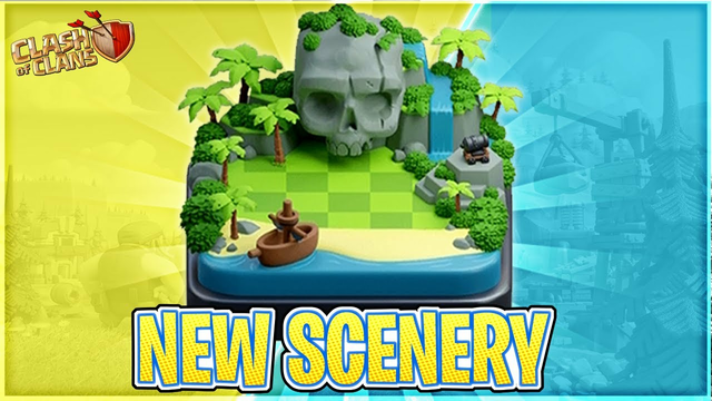 NEW PIRATE SCENERY IN CLASH OF CLANS... BEST SCENERY EVER!?!