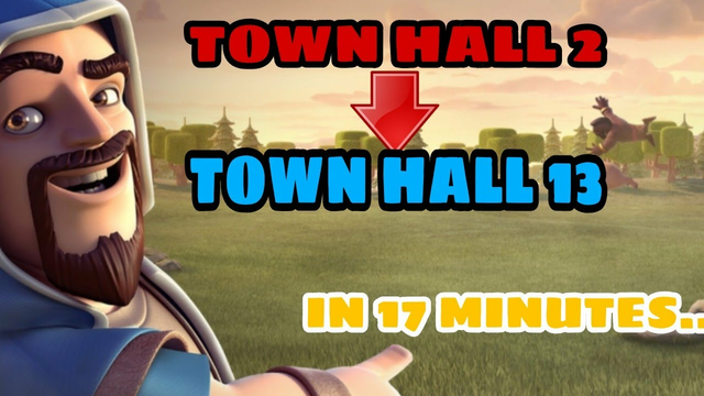 CLASH OF CLANS But... I Reached Town Hall 13 in 17 Minutes ( Mod )